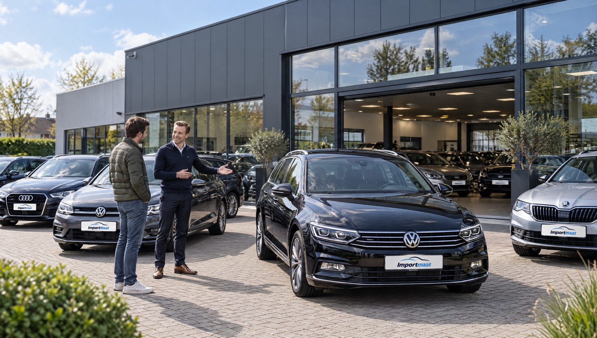 Showroom met Duitse importauto's